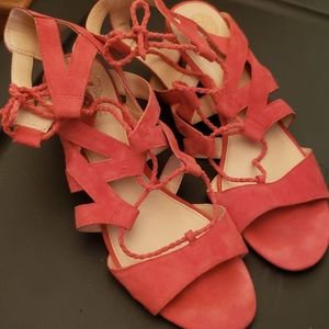 Vince Camuto size 10 lace up leather sandals